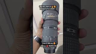 Nikon 80200 mm f28 Lens  Exploring the Possibilities With second hand Lens  Affordable lens [upl. by Mairem496]