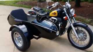 Classical RocketTeer SideCar Fits Harley Kawasaki Honda Suzuki From SaferWholesalecom [upl. by Nnylyahs]