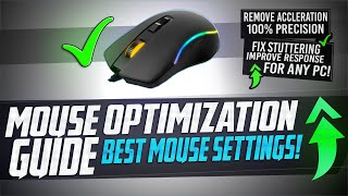 🔧 Mouse Optimization GUIDE for Gaming  100 Mouse Precision Raw Input REMOVE Acceleration LAG 🖱️✅ [upl. by Kwarteng]