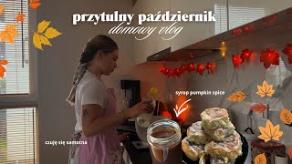 Przytulny październik 🎃🍂 pogadanka o samotności najlepsze cynamonki i syrop pumpkin spice [upl. by Phiona149]