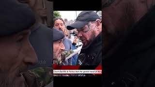 🇬🇧 UK Veteran vs Illegal Bailiff 🙅🏽‍♂️ uk baliff army police veteran karma bully brum [upl. by Alban]