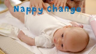 How to Successfully Change a Nappy  JOHNSONS Baby [upl. by Ahsie]