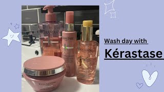 Wash day  Kerastase  South African Youtuber [upl. by Tellford]