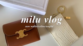 vlog｜財布を新調❤️念願のCELINEついでにカードケースも購入して入れ替える [upl. by Nomrah621]