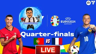 🔴 LIVEPortugal vs FranceUEFA Euro 2024 Quarter FinalWatch UEFA Euro 2024Live Streaming [upl. by Neerac]