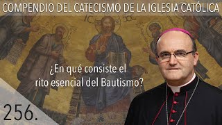 nº 256 ¿En qué consiste el rito esencial del Bautismo [upl. by Oliy]