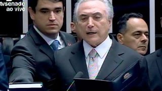 Michel Temer toma posse como Presidente da República [upl. by Kcirb825]