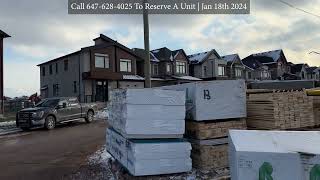 Mattamy Oakville Upper Joshua Creek Phase 4 Site Location  Remaining Lots  Jan 18th 2024 [upl. by Chick]