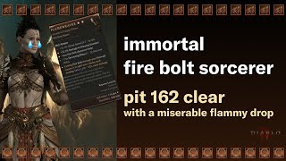 firebolt sorcerer  pit 162 clear  diablo 4 season 4 [upl. by Sible]