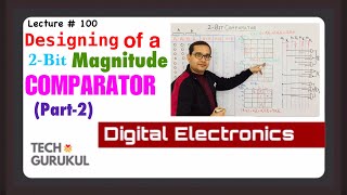 Designing of 2Bit Magnitude Comparator Part2 Tech Gurukul By Dinesh Arya [upl. by Schechinger]