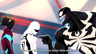 Venom Reacts To Miles and peter New Suits [upl. by Neelak]