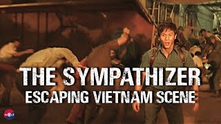 The Sympathizer Episode 1 Escaping Vietnam Scene [upl. by Airda]