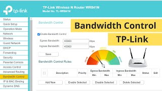 How to Limit Internet Speed of WiFi Users in TPLink Router  Bandwidth Control [upl. by Malchus]