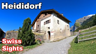 Heididorf Heidi Village Maienfeld Switzerland 4K Video [upl. by Ramhaj]