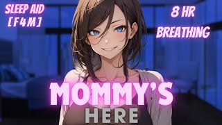 F4M Mommy girlfriend soothes you back to sleep ASMRROLEPLAY Sleep aid Breathing 8hr version [upl. by Vastah]