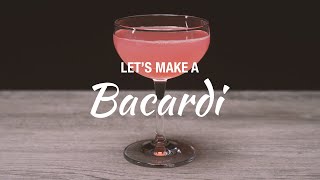 Bacardi Cocktail  Drink Recipe [upl. by Alegnaed313]