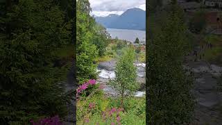 Hellesylt  Waterfalls  Just of the Cruise Ship [upl. by Hoffman508]