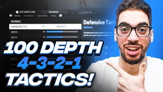 THE BEST 4321 CUSTOM TACTICS IVE USED ALL YEAR  100 DEPTH  FC 24 ULTIMATE TEAM [upl. by Naimerej]