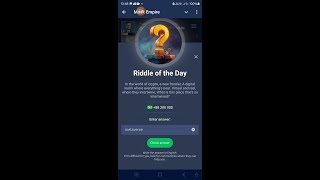 Musk Empire 🔆Riddle of the day 25 July  Musk Empire Daily Riddle of the day answer [upl. by Lasyrc]