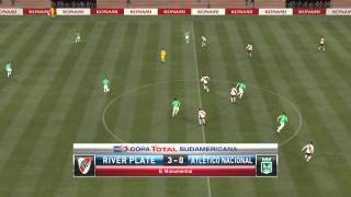 River Plate vs Atlético Nacional  Final Vuelta Copa Sudamericana 2014  PES 2015 [upl. by Echikson]