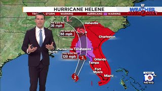 Hurricane Helene Noon forecast [upl. by Schoenberg637]