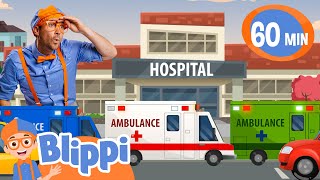 Ambulance Song  1 Hour of BLIPPI  Educational Songs For Kids [upl. by Nosahc928]