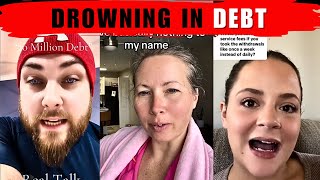 People are Drowning in Debt  Tiktok rant on Debt Credit Card student loan PART2 [upl. by Wootten283]