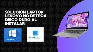 Portatil Lenovo ideapad 3 no reconoce el disco SSd cuando intento instalar Windows 10 o Windows 11 [upl. by Nadroj]