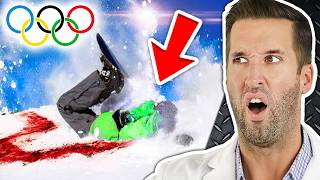 ER Doctor REACTS to Worst Olympics Injuries [upl. by Nadda691]