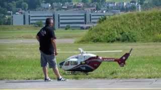 Swiss Heli Challenge Giant RC Scale Turbine Helicopter Children Hospital Illinois EC145 [upl. by Ahsikin]