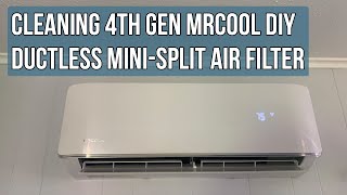 4th Gen MRCOOL DIY Air Filter Cleaning WORKS FOR ALL MINISPLITS [upl. by Cynthia494]