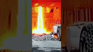 BLAST FURNACE🔥SLAG Taken Emergency in Dry Pit🔥🔥By Pass🔥blastfurnacepractical shorts [upl. by Norry119]