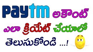 How to create a paytm account in your android device  By Telugu tech world [upl. by Ivetts533]