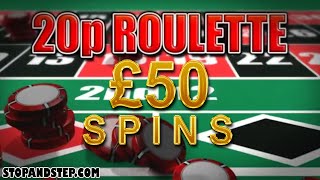 20p Roulette £50 Spins on Betting Terminal Roulette Machine [upl. by Claudie844]