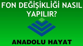 Anadolu Hayat Emeklilik Fon Değişikliği Nasıl Yapılır [upl. by Auqinot]