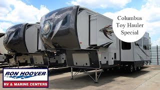 2016 Columbus 5th wheel Toy Hauler made by Palomino amp Forest River at Ron Hoover RV amp Marine [upl. by Ellenij]