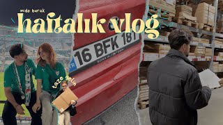 Arkadaşımın Arabama Çarpması 💥 Tadilat ve Mobilya Alışverişi 🛋️  Maç Heyecanı  HAFTALIK VLOG [upl. by Oralee]