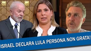 CLIMÃO DANIELA LIMA REPUDIA FALA DE LULA SOBRE GAZA  LUCIANO HUCK SE REVOLTA COM O PRESIDENTE NO X [upl. by Roxane]