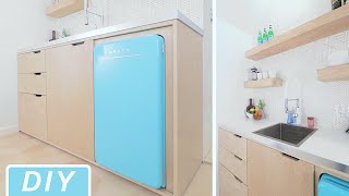 DIY Modern MiniKitchen  Kitchenette Build  Home Improvement [upl. by Thompson]