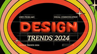 9 HUGE Graphic Design Trends 2024 🎉 [upl. by Onofredo443]