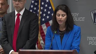 VIDEO AG Dana Nessel amp police speak on bust of Troy car theft ring [upl. by Stein267]