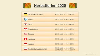 Herbstferien 2020 [upl. by Aidile]