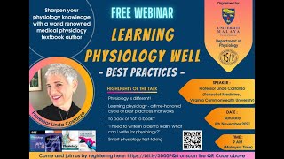 Talk on Learning Physiology Well Best Practices by Prof Linda Costanzo [upl. by Mcdermott]