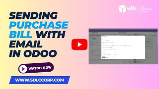 Sending Purchase Bill with Email in Odoo [upl. by Thibaud]