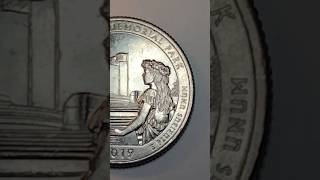 Found another W Quarter Coin 2019 WestPoint QuarterDollars AmericanMemorial NationalPark [upl. by Kristine]