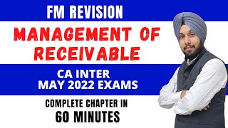 Receivable Management Revision ICAI Study Material CA Inter CMA Inter May 2022 Exams [upl. by Yalahs]