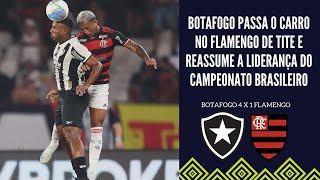 BOTAFOGO GOLEIA O FLAMENGO COM AUTORIDADE NO BRASILEIRÃO E VOLTA A LIDERANÇA DO CAMPEONATO [upl. by Althea470]