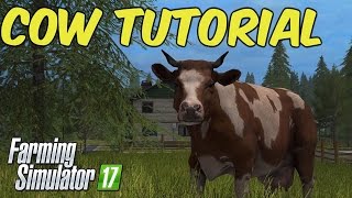 Farming Simulator 17  CowMixed Rations Tutorial [upl. by Gare32]