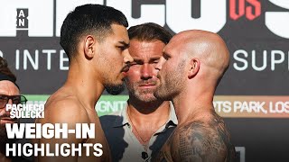 WeighIn Highlights  Diego Pacheco vs Maciej Sulecki [upl. by Alcott]