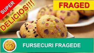 Gateste simplu fursecuri fragede cu sprinkles  Fursecuri vesele si colorate [upl. by Ebarta406]